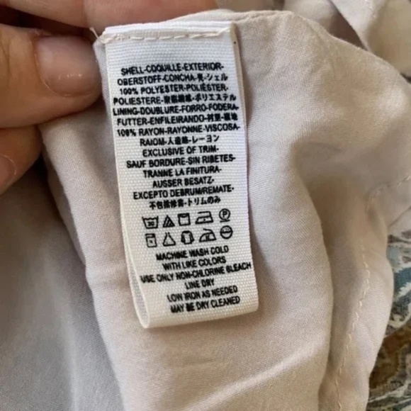 Free People Boho Floral Oversized V Neck Lined Short Dress Flowy, Size XS  S - Picture 10 of 11